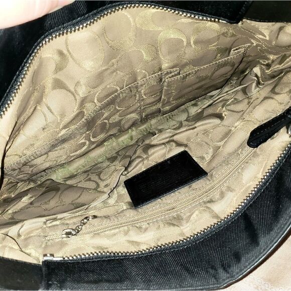 Coach | Black Canvas Purse - Picture 4 of 6